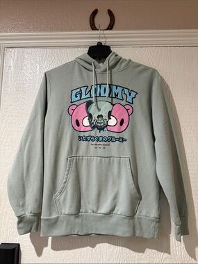 Gloomy Graphic Mint Green Pullover Hoodie - Casual Men’s Hoodie
